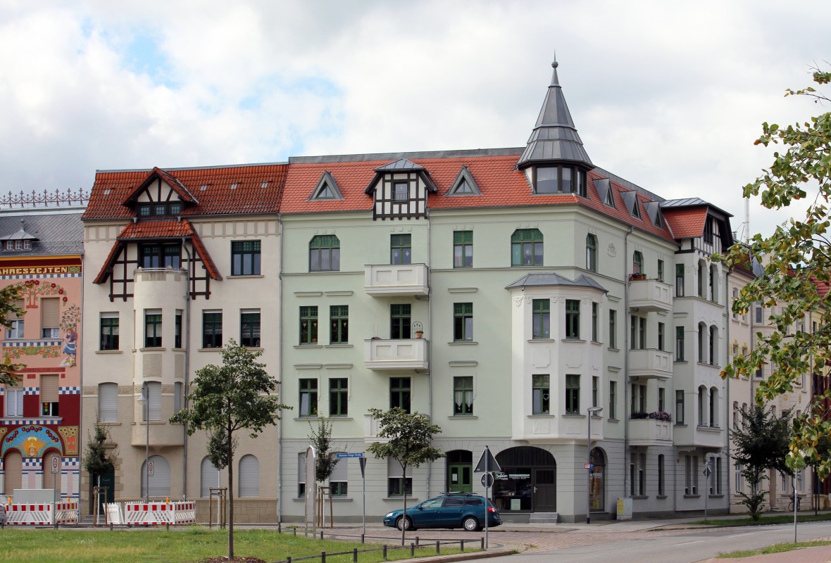 Ansicht - Sanierung Mehrfamilienhaus in Wittenberge im Jahr 2008